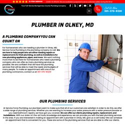 Plumbing Company in Olney MD