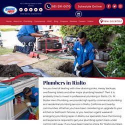 Local Plumbers Near Me in Rialto, CA