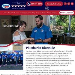 Top Rated Plumbers in Riverside, CA