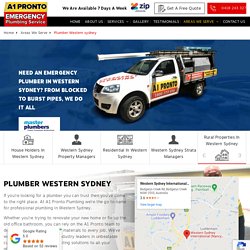 Plumber Western Sydney - NSW