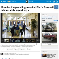 Plumbing found at Flint's Brownell school
