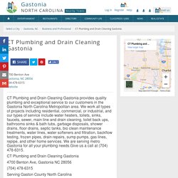 CT Plumbing and Drain Cleaning Gastonia - Gastonia, NC
