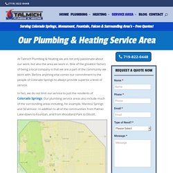 Talmich Plumbing & Heating –Plumbing and Heating Service Area