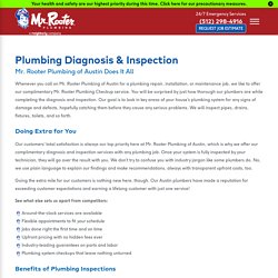 Plumbing Diagnosis & Inspection