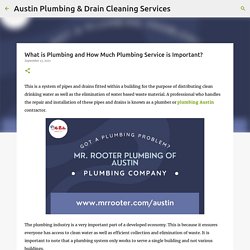 What is Plumbing and How Much Plumbing Service is Important?