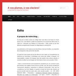 Blog - A vos plumes