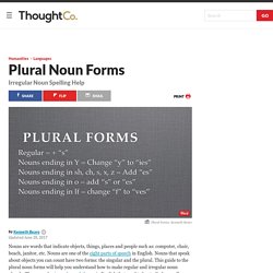 Plural Nouns Forms