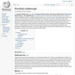 Pluralistic walkthrough