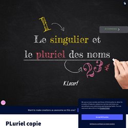 PLuriel copie by karine.lecerf on Genially