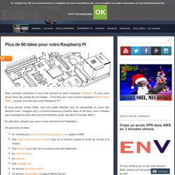 16/01/13 Plus de 50 idées pour votre Raspberry Pi