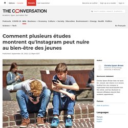 Comment plusieurs études montrent qu'Instagram peut nuire au bien-être des jeunes