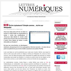 Écrire à plusieurs? Simple comme… écrire sur Wikipedia!