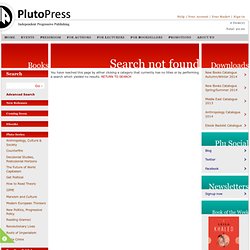 Pluto Press - Search Results