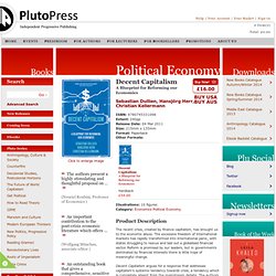 Pluto Press - Decent Capitalism