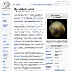 Pluton (planète naine)