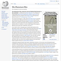 The Plutonium Files