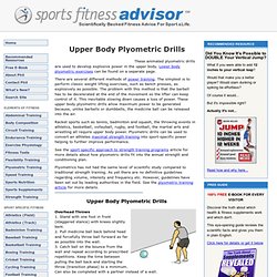 Plyometric Drills for the Upper Body