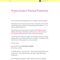 Guide to Personal Productivity