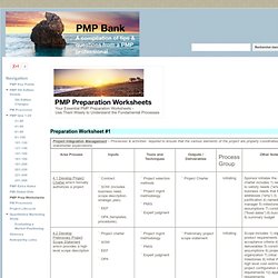 pmppreparationworksheets - PMP Bank