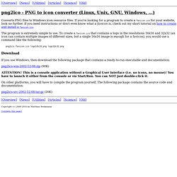 png2ico - PNG to icon converter (Linux,GNU,Windows,Unix)