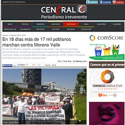 En 18 días más de 17 mil poblanos marchan contra Moreno Valle