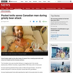 Pocket knife saves Canadian man during grizzly bear attack