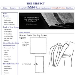 How to Fold a Pocket Square