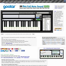 Pocket Piano Chord Name Finder with Sound