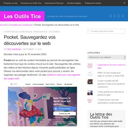 Pocket. Sauvegardez vos découvertes sur le web