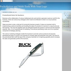 Pocketknives and Multi-Tools With Your Logo: Promotional items for business
