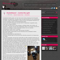 PocketWizard – Control the Light « Hochzeitsfotograf
