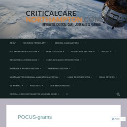 POCUS-grams – Critical Care Northampton
