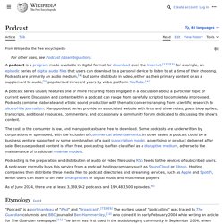 Podcast - Wikipedia