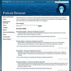 Podcast browser