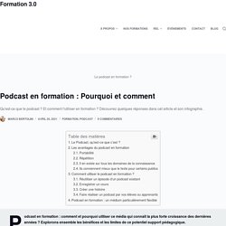 Podcast en formation : Pourquoi et comment - Formation 3.0
