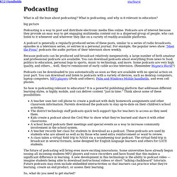 Podcasting - K12 Handhelds