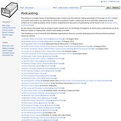 Podcasting - Succès Bibliothèque: A Best Practices Wiki