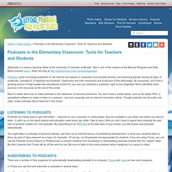 Podcasts in the Elementary Classroom: Tools for Teachers and Students — Polar Oceans
