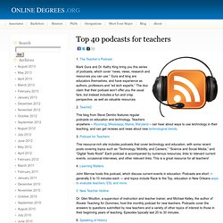 Top 40 podcasts for teachers