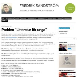 Podden ”Litteratur för unga”