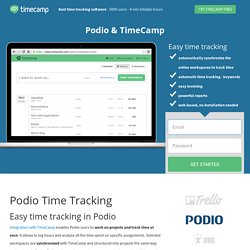 Podio Time Tracking with TimeCamp - TimeCamp