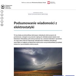 ELEKTROSTATYKA | Pearltrees