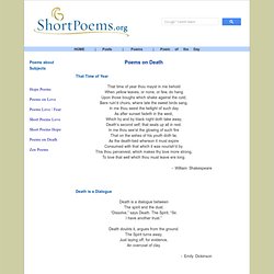 Poems on Death