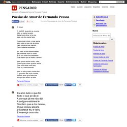 Poesias de Amor de Fernando Pessoa