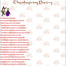 Thanksgiving Poetry