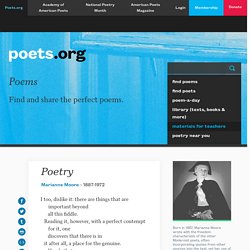Poetry by Marianne Moore - Poems