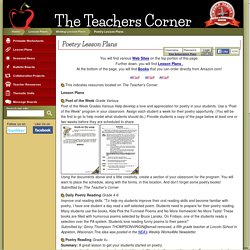 Writing Lesson Plans - Poetry