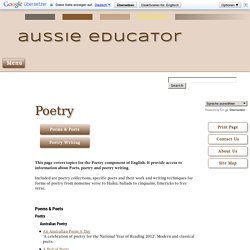 Poetry & Poets