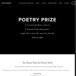Poetry Prize — Tor House