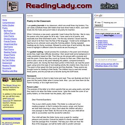 Poetry - The Reading Lady